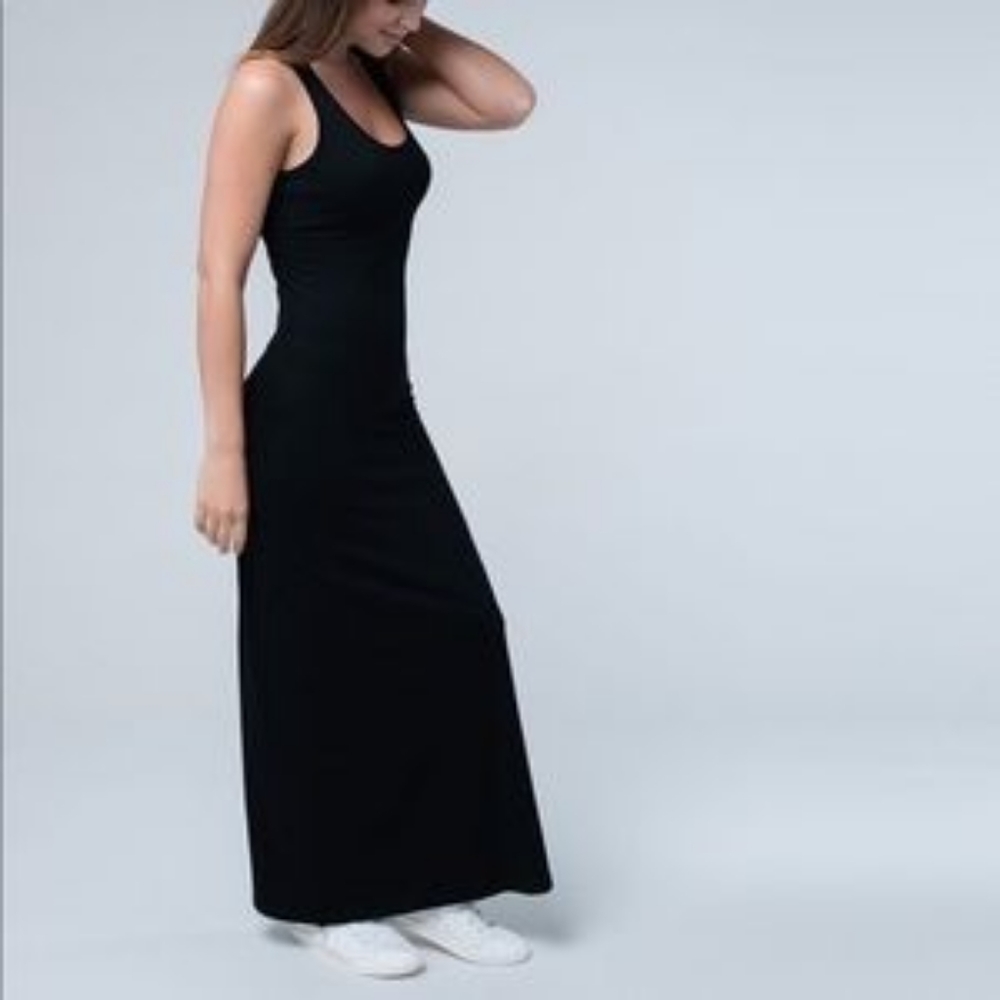 Pact Black Maxi Dress